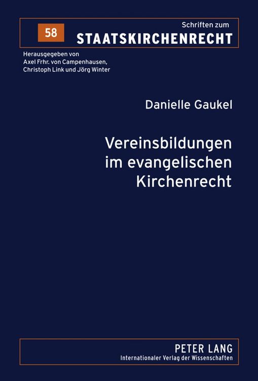 Produktbild: Vereinsbildungen im evangelischen Kirchenrecht