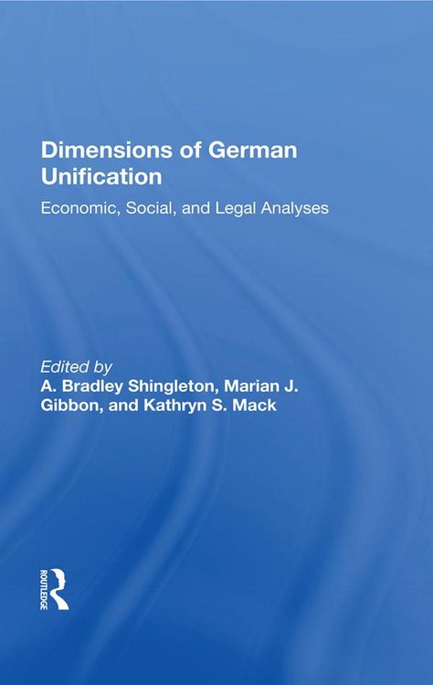 Produktbild: Dimensions Of German Unification