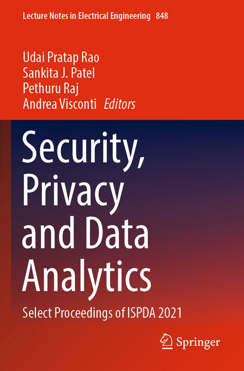 Produktbild: Security, Privacy and Data Analytics