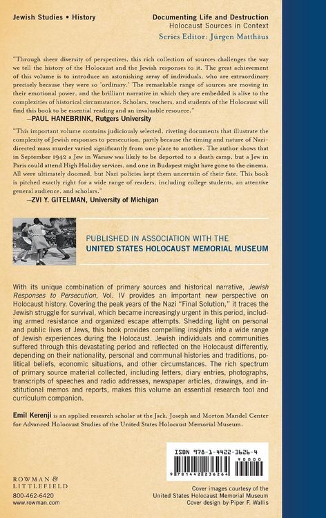Produktbild: Jewish Responses to Persecution