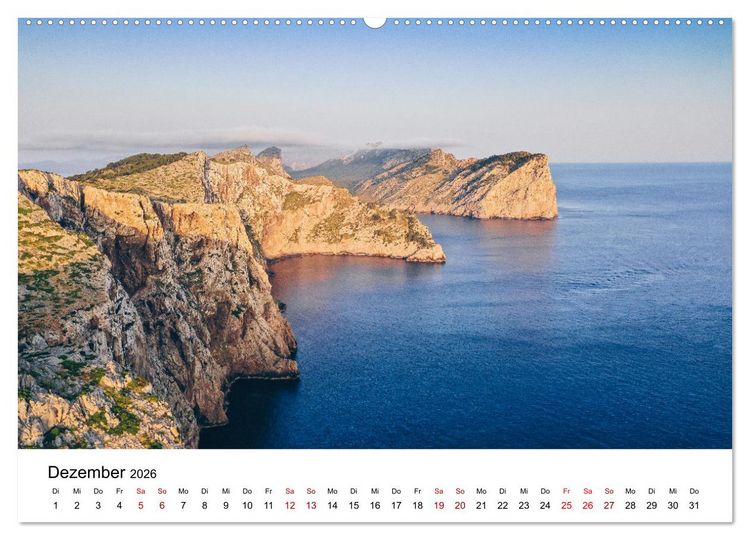 Produktbild: Halbinsel Formentor - Mallorcas n&ouml;rdliche Halbinsel (hochwertiger Premium Wandkalender 2026 DIN A2 quer), Kunstdruck in Hochglanz