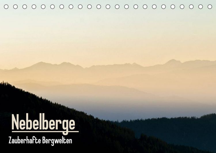 Produktbild: Nebelberge - Zauberhafte Bergwelten (Tischkalender 2022 DIN A5 quer)