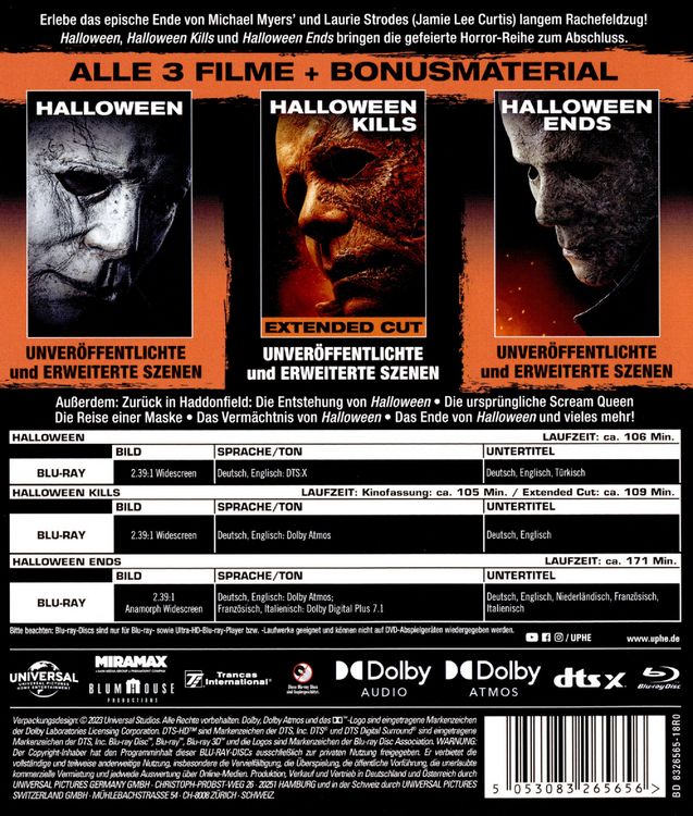 Produktbild: Halloween Trilogy [3 BRs]