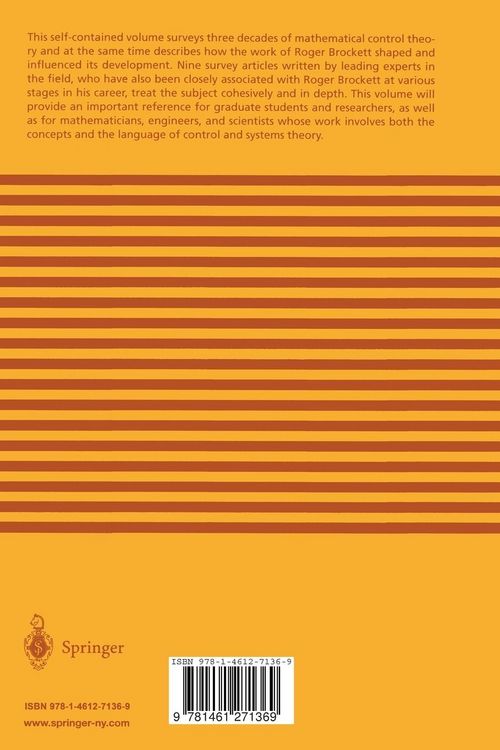 Produktbild: Mathematical Control Theory
