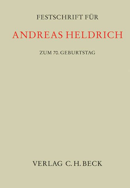 Produktbild: Festschrift f&uuml;r Andreas Heldrich zum 70. Geburtstag