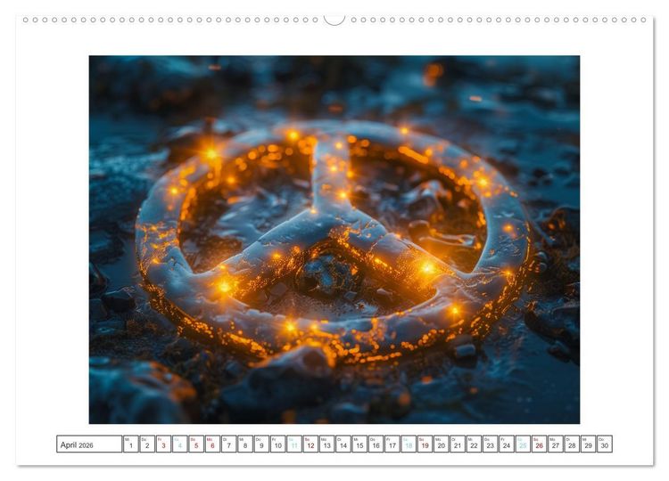 Produktbild: Die Sprache des Friedens (Wandkalender 2026 DIN A2 quer), CALVENDO Monatskalender