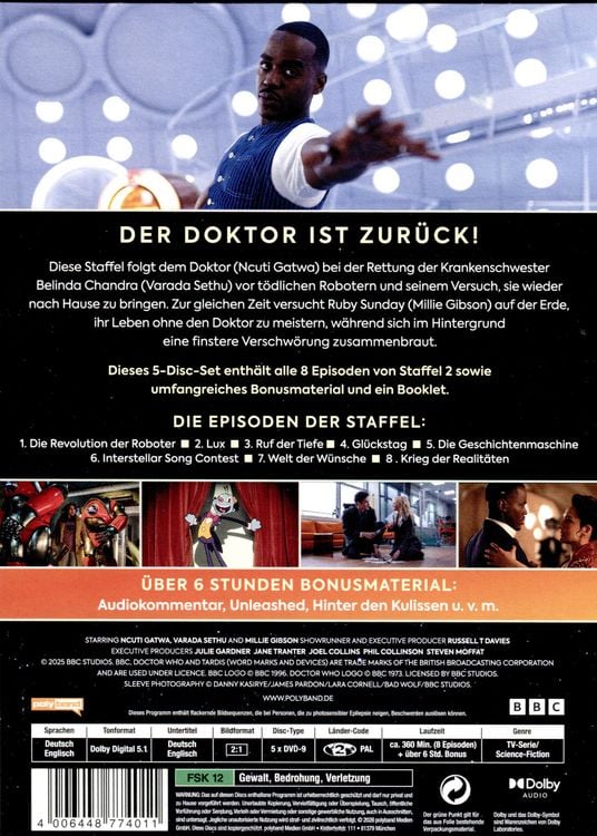 Produktbild: Doctor Who - Staffel 2 (Staffel 15) [5 DVDs]