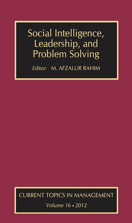 Produktbild: Social Intelligence, Leadership, and Problem Solving