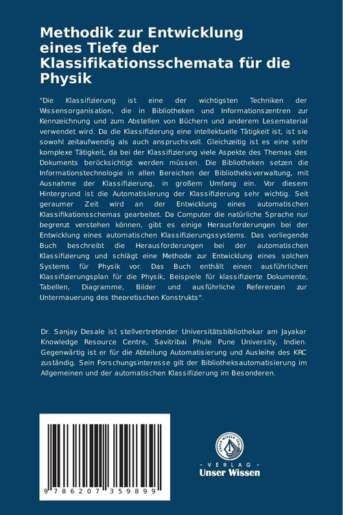 Produktbild: Methodik zur Entwicklung eines Tiefe der Klassifikationsschemata f&uuml;r die Physik
