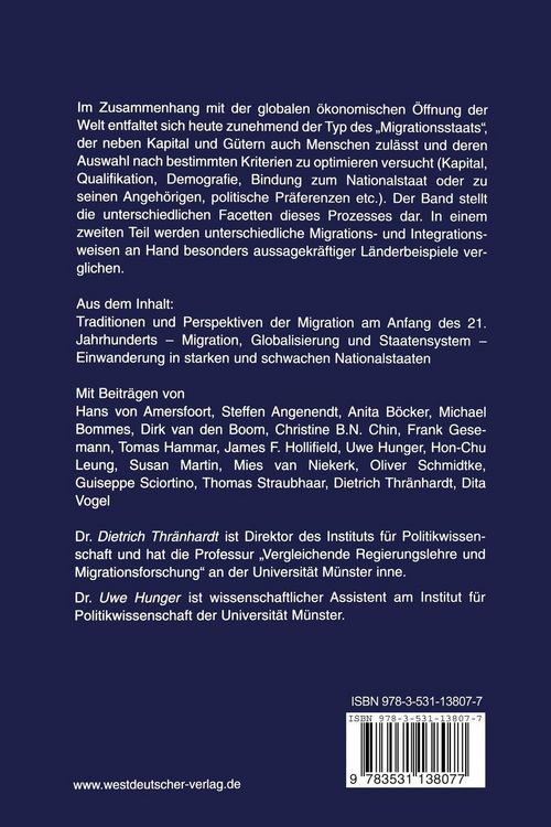 Produktbild: Migration im Spannungsfeld von Globalisierung und Nationalstaat