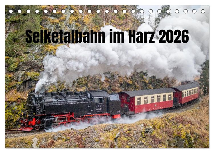 Produktbild: Selketalbahn im Harz (Tischkalender 2026 DIN A5 quer), CALVENDO Monatskalender