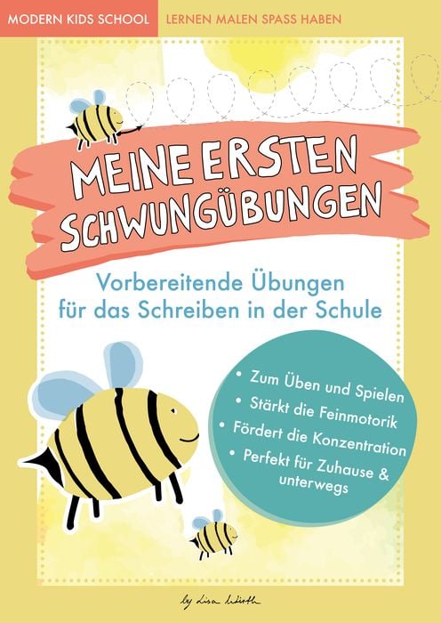 Produktbild: Lustige Schwung&uuml;bungen &ndash; &Uuml;bungsheft zur St&auml;rkung der Feinmotorik und Konzentration