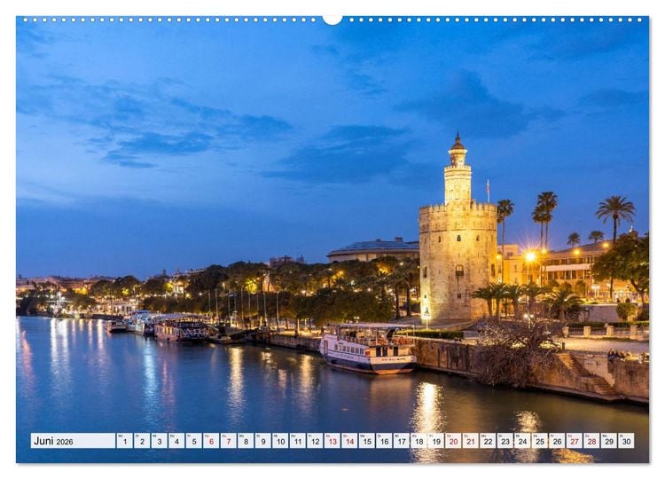 Produktbild: Andalusien - Sevilla (Wandkalender 2026 DIN A2 quer), CALVENDO Monatskalender