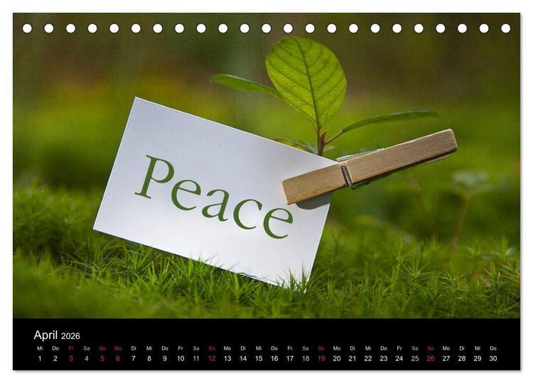Produktbild: SPIRIT OF ZEN Meditation (Tischkalender 2026 DIN A5 quer), CALVENDO Monatskalender