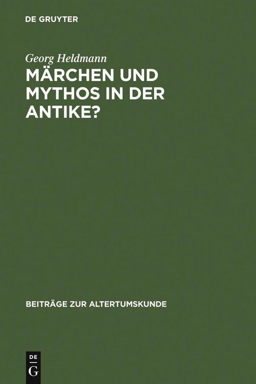Produktbild: M&auml;rchen und Mythos in der Antike?