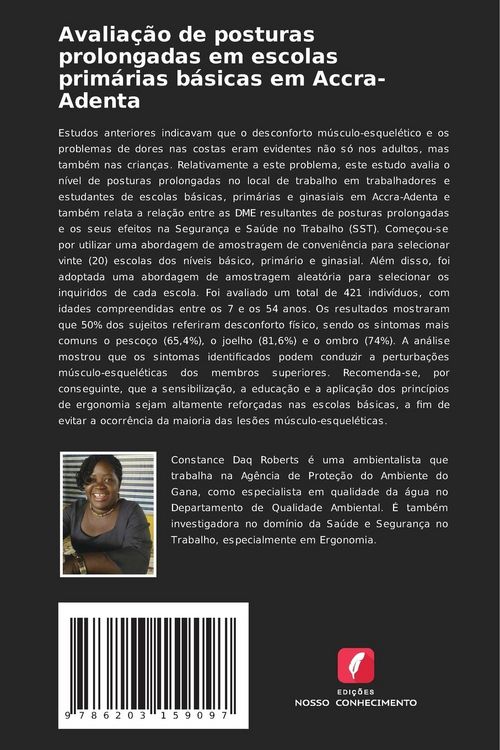 Produktbild: Avalia&ccedil;&atilde;o de posturas prolongadas em escolas prim&aacute;rias b&aacute;sicas em Accra-Adenta