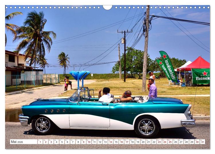Produktbild: BUICK '55 - Mit 70 unterwegs in Kuba (Wandkalender 2026 DIN A3 quer), CALVENDO Monatskalender