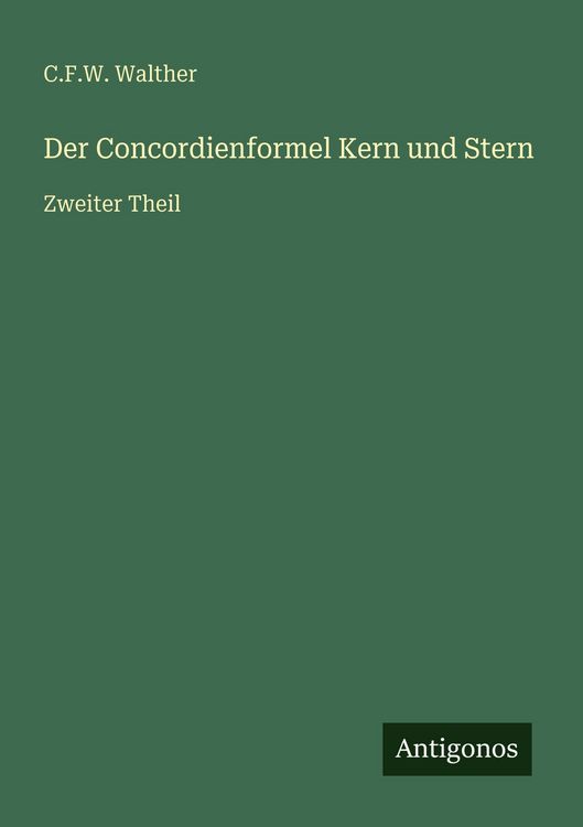 Produktbild: Der Concordienformel Kern und Stern