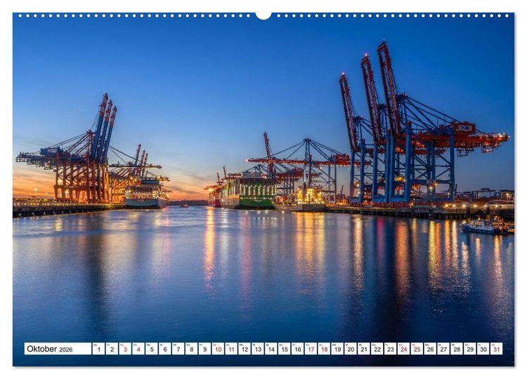 Produktbild: Urbane Impressionen: Hansestadt Hamburg - Tor zur Welt (hochwertiger Premium Wandkalender 2026 DIN A2 quer), Kunstdruck in Hochglanz