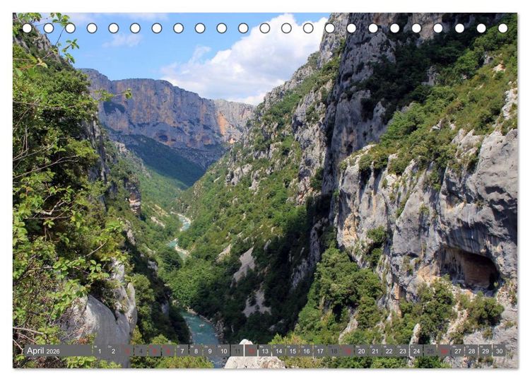 Produktbild: S&uuml;dfrankreich - Die sch&ouml;nsten Ausflugsziele. (Tischkalender 2026 DIN A5 quer), CALVENDO Monatskalender