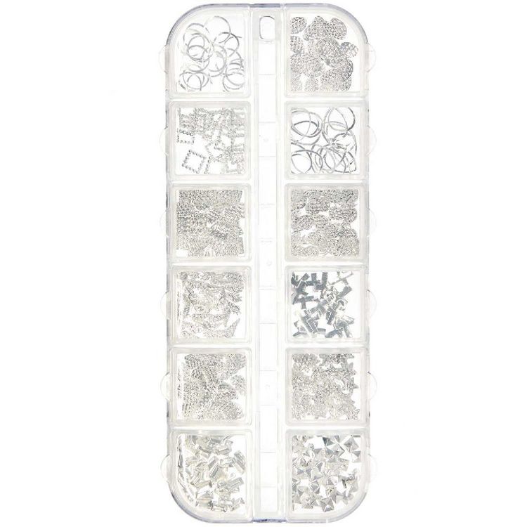 Produktbild: F&uuml;llmaterial Formen Mix, Silber, 8g