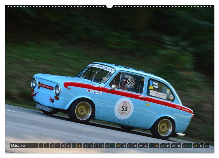 Produktbild: OLDTIMER BERGRENNEN - Kleine Flitzer (hochwertiger Premium Wandkalender 2026 DIN A2 quer), Kunstdruck in Hochglanz