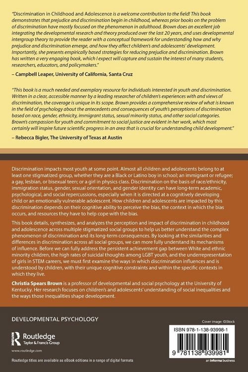 Produktbild: Discrimination in Childhood and Adolescence