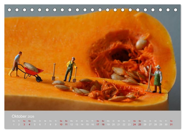 Produktbild: Das zweite Leben von Miniatur-Figuren (Tischkalender 2026 DIN A5 quer), CALVENDO Monatskalender