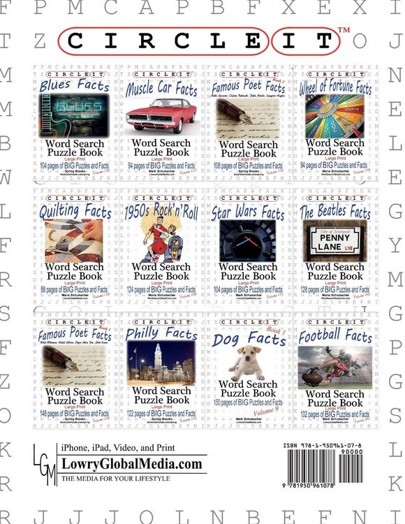 Produktbild: Circle It, Philly Facts, Word Search, Puzzle Book