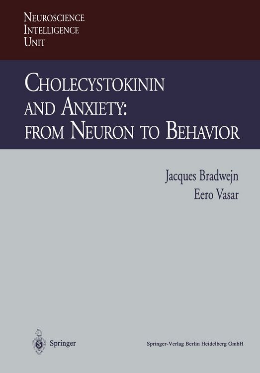 Produktbild: Cholecystokinin and Anxiety: From Neuron to Behavior