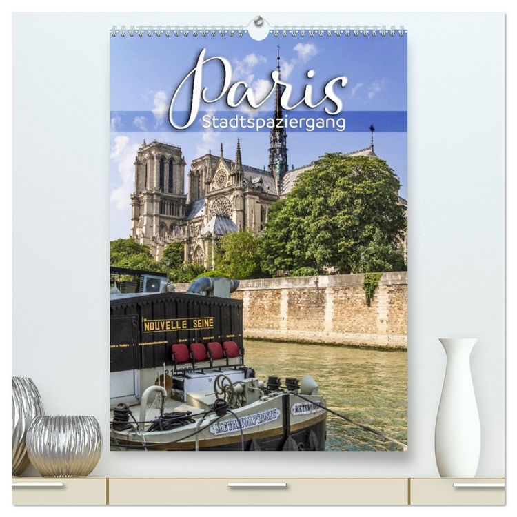 Produktbild: PARIS Stadtspaziergang (hochwertiger Premium Wandkalender 2026 DIN A2 hoch), Kunstdruck in Hochglanz