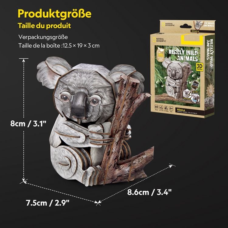 Produktbild: CUBICFUN - 3D Puzzle Koala 60 Teile