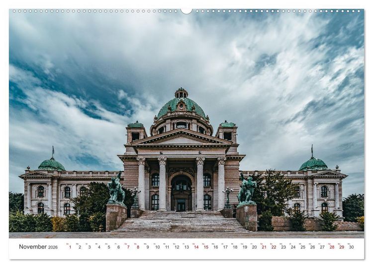 Produktbild: Serbien - Mosaikstein des Balkans (Wandkalender 2026 DIN A2 quer), CALVENDO Monatskalender