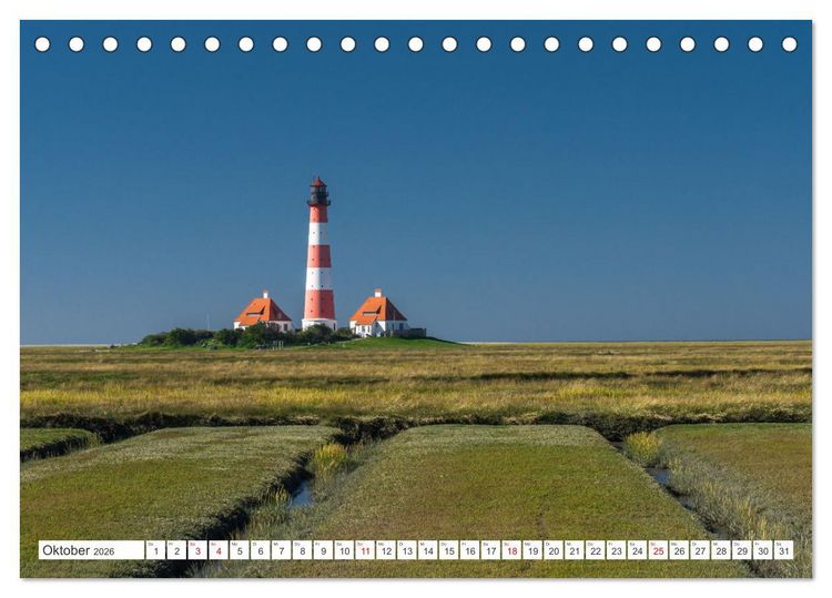Produktbild: Schleswig-Holstein (Tischkalender 2026 DIN A5 quer), CALVENDO Monatskalender