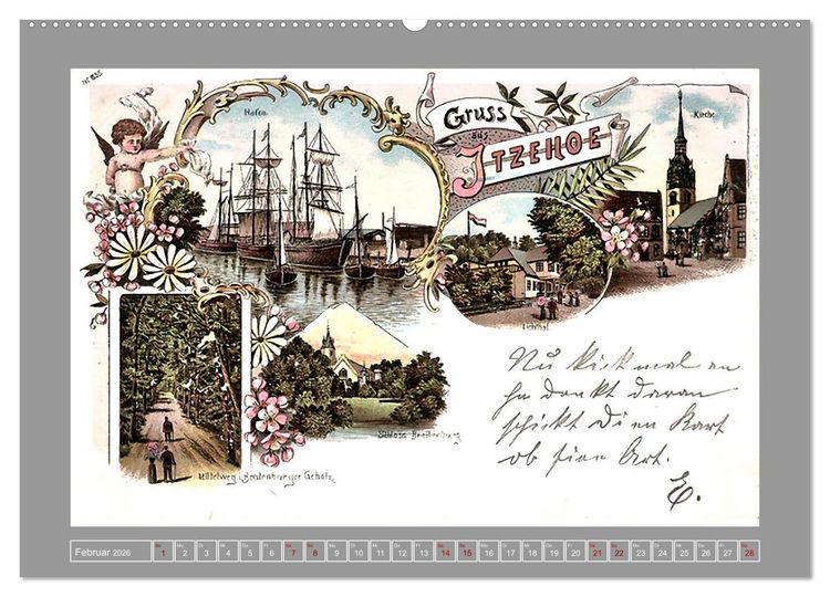 Produktbild: Gru&szlig; aus Itzehoe (hochwertiger Premium Wandkalender 2026 DIN A2 quer), Kunstdruck in Hochglanz