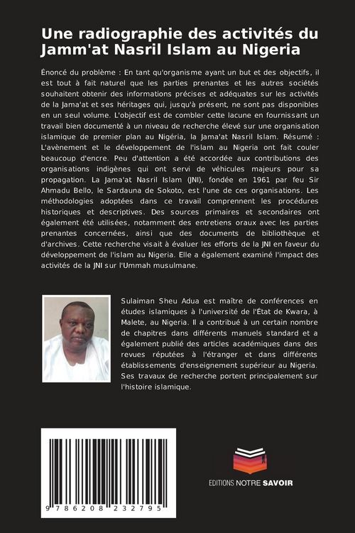 Produktbild: Une radiographie des activit&eacute;s du Jamm'at Nasril Islam au Nigeria