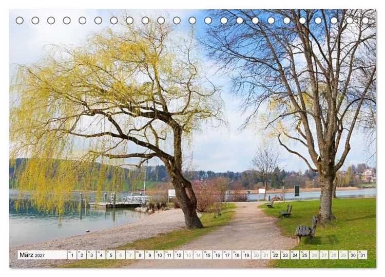 Produktbild: Es is so schee am Tegernsee (Tischkalender 2027 DIN A5 quer), CALVENDO Monatskalender