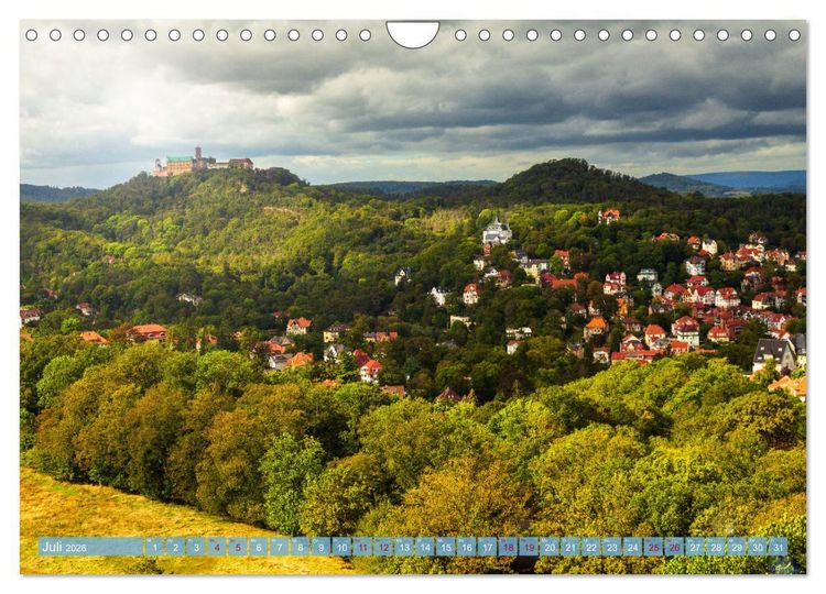 Produktbild: Wartburgstadt Eisenach - Reise durch das sch&ouml;ne Th&uuml;ringen (Wandkalender 2026 DIN A4 quer), CALVENDO Monatskalender