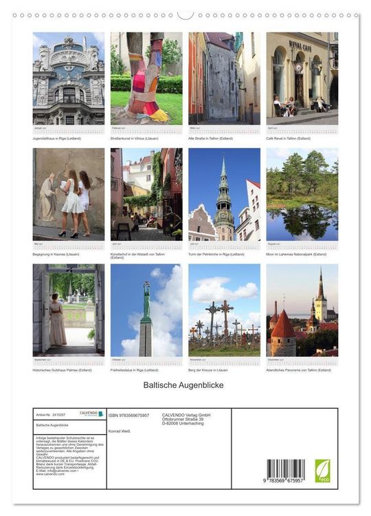 Produktbild: Baltische Augenblicke (hochwertiger Premium Wandkalender 2027 DIN A2 hoch), Kunstdruck in Hochglanz
