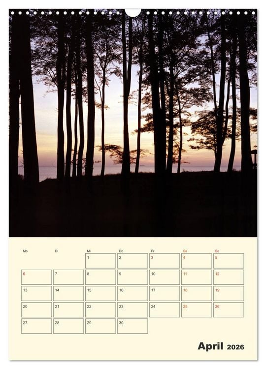 Produktbild: Usedom (Wandkalender 2026 DIN A3 hoch), CALVENDO Monatskalender