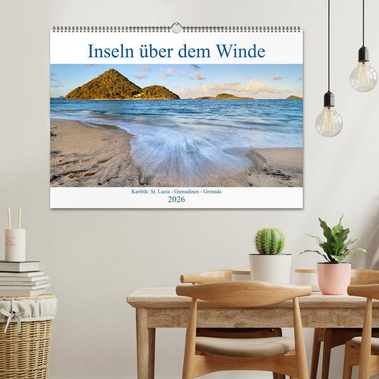 Produktbild: Inseln &uuml;ber dem Winde (Wandkalender 2026 DIN A2 quer), CALVENDO Monatskalender
