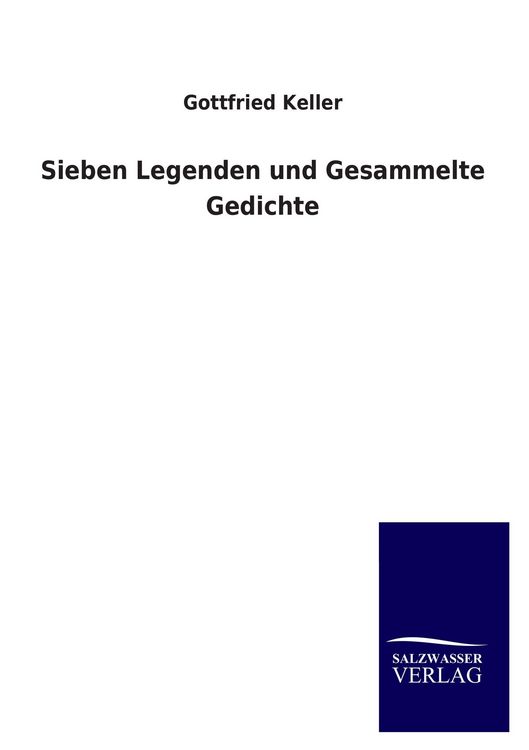 Produktbild: Sieben Legenden und Gesammelte Gedichte