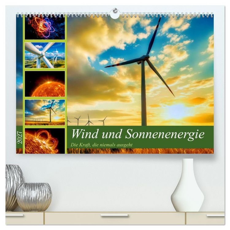 Produktbild: Wind und Sonnenenergie (hochwertiger Premium Wandkalender 2027 DIN A2 quer), Kunstdruck in Hochglanz