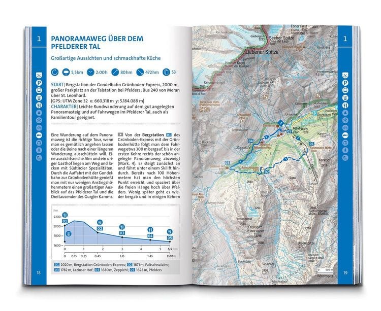 Produktbild: KOMPASS Wanderf&uuml;hrer Meran und Umgebung, Passeiertal, Texelgruppe, Ultental, 60 Touren mit Extra-Tourenkarte