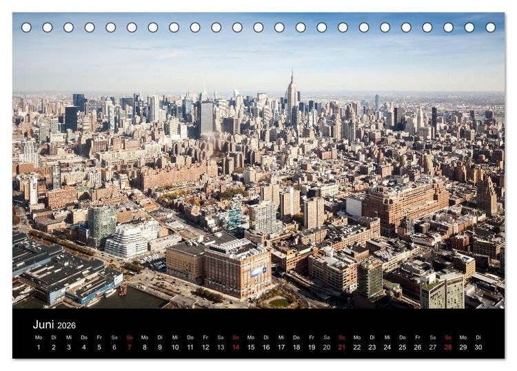 Produktbild: Perspektiven einer Weltstadt - New York (Tischkalender 2026 DIN A5 quer), CALVENDO Monatskalender
