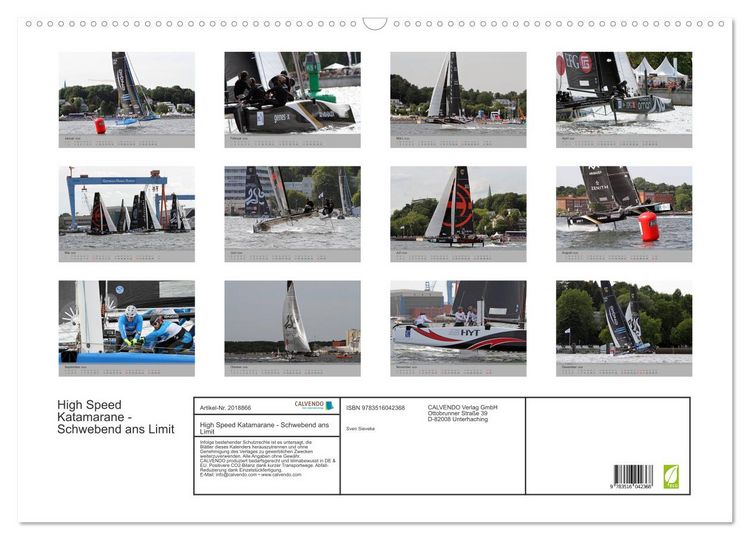 Produktbild: High Speed Katamarane - Schwebend ans Limit (Wandkalender 2026 DIN A2 quer), CALVENDO Monatskalender