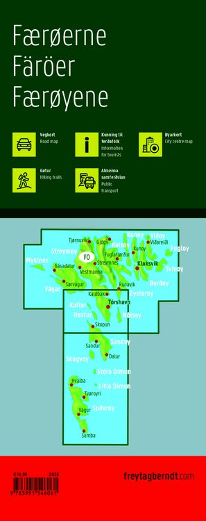 Produktbild: Freytag & berndt Stra&szlig;enkarte F&auml;r&ouml;er / F&oslash;royar 1:90.000
