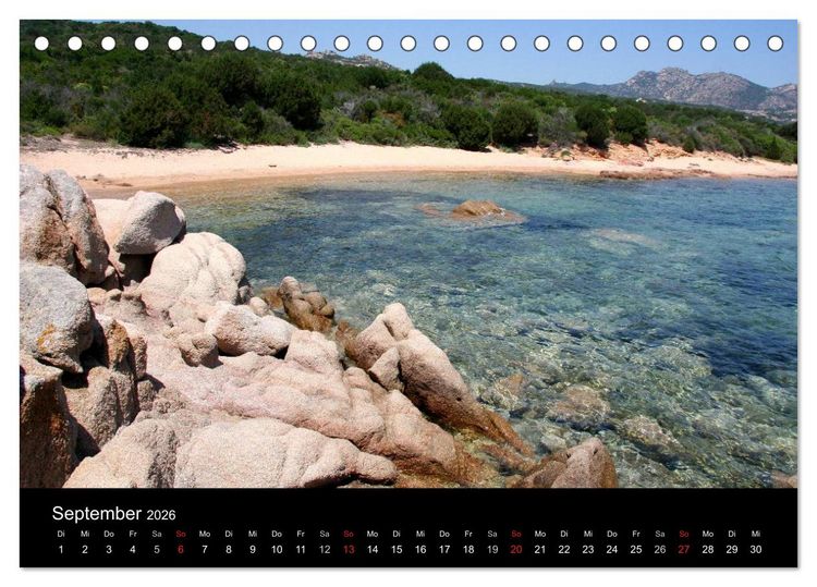 Produktbild: Sardinien 2026 (Tischkalender 2026 DIN A5 quer), CALVENDO Monatskalender
