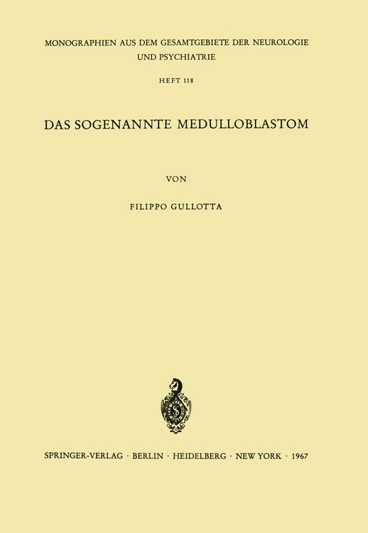 Produktbild: Das Sogenannte Medulloblastom