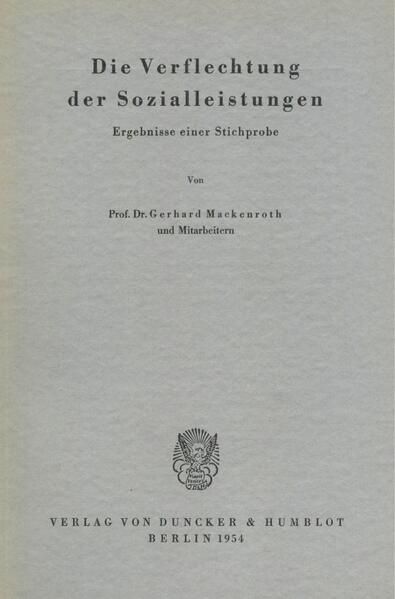 Produktbild: Die Verflechtung der Sozialleistungen.
